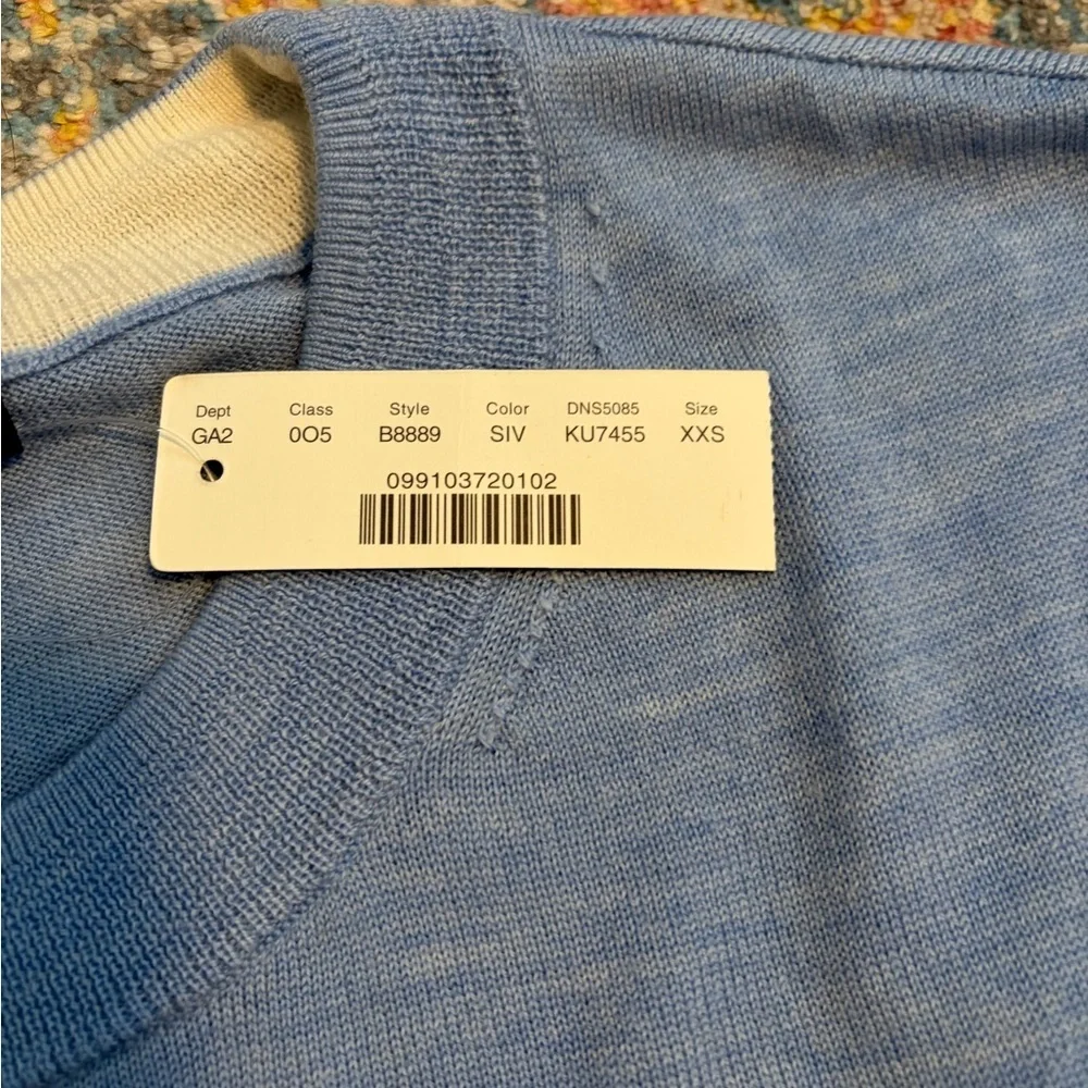 NWT J.Crew 100% merino wool sky blue crewneck sweater